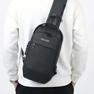 도난방지 USB 충전 옥스퍼드 슬링백 크로스백