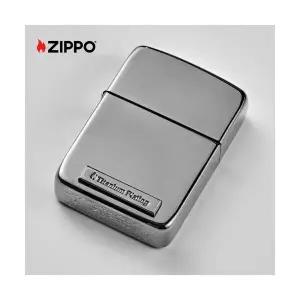 ZIPPO 라이터 1941 티타늄 엠블럼 디자인 블랙