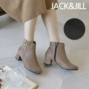잭앤질 국내산 스웨이드 진주 앵클부츠(JD9919)