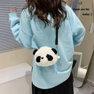 팬더 크로스 가방 판다 인형 크로스백 캐릭터 에코백 단체 대량 선물