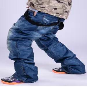 스노우보드 보드복 데님 방한 방풍 방수 바지 겨울 스노보드 열