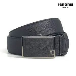[레노마]매트 엠블럼 자동벨트 BLACK_RQSBE0010BK