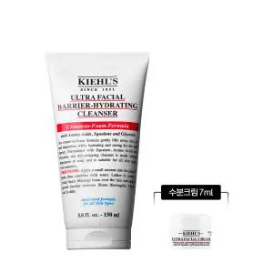[롯데백화점]키엘 [1] 울트라 훼이셜 베리어 클렌저 150ml 세트 (+크림 7ml)