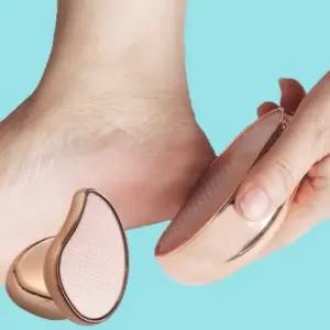 고급형 나노 글라스 3분필링 유리 풋파일 발 각질제거기 굳은살 발뒷꿈치 샴페인 골드