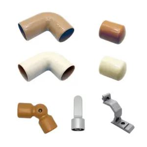 핸드레일 부속 엘보 앤드캡 브라켓+커버 장애인 어린이집 병원 발레교습실