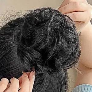 인모 올림머리 가발 블랙 자연스러운 유해물질