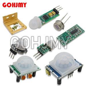 HC-SR501 Arduino용 IR 초전기 적외선 미니 소형 호환 모듈 모션 센서 감지기 브래킷 조정 AM312 SR602