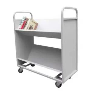 이동식 북트롤리 북카트 책 웨건 선반 정리함 반납대