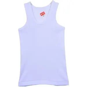 세련된 백색 남자 아동 런닝 편안한 핏감 메리야스 어린이 베이직 런닝셔츠 (WFJ5TDW)