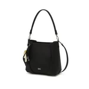 갤러리아 DCBA6E551BK 닥스 [RIA] 블랙 소가죽 플라워 참장식 세로형 숄더백