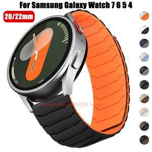 삼성 호환 갤럭시 호환 워치 7 6 5 4 클래식/기어 3용 20mm 스포츠 스트랩 화웨이 호환 GT5 GT4용 마그네틱