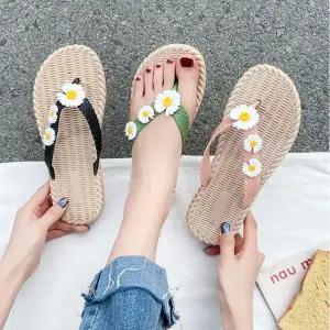 여성쪼리 플립플랍 여름 비치 휴가 휴양지 슬리퍼 (WFJ72ZX)