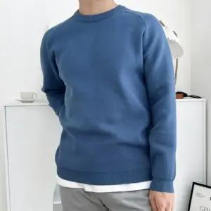 [프로셀러] 남성 겨울 데일리 빅사이즈 라운드넥 기모 긴팔 니트