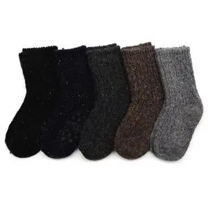 세트 아기 여아 양말 초등 방한 겨울 키즈 어린이 5켤레 울01 주니어 남아 유아 아동