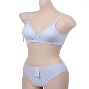 무지 베이직 노와이어 몰드 주니어 A컵 브라팬티세트 (WFJ68ZF)