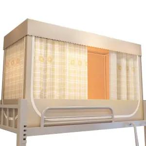 2층 사각 수면 난방텐트 1인용 방한텐트 커튼 침대 기숙사 보온