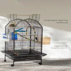 이동식 대형 새장 바퀴달린 아크릴 철장 투명 철제