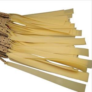 고탄성 단색 무지 플랫 고무 밴드 슬링 샷 슈팅 전문 사냥 액세서리 0.9-1.5mm 5 개