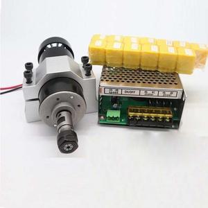 DC 500W 공랭식 스핀들 밀링 모터 및 속도 전력 변환기 52mm 클램프 DIY 조각 CNC용 13개 ER11 콜릿