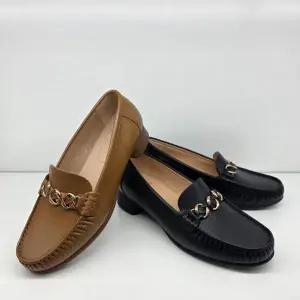 [ELCANTO]엘칸토 M백화점 발편안 체인 여성온 소가죽 발등 체인 장식 여성 로퍼 LCWC09U5 (S44495725)