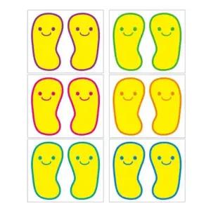 발자국 스티커 148 바닥용 스티커 대기선 유치원 유아 발바닥스티커