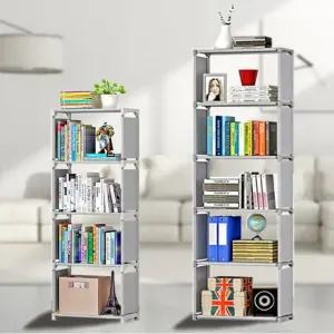 다용도 수납 선반장 DIY 옷장 수납함 5단 책장 틈새수납장 옷장수납함