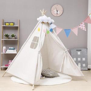 어린이 텐트 어린이타입 천막 소녀타입 휴대용 Tipi Infantil 집 Cabana 소년 장식 카펫 LED 조명