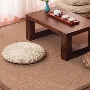 [하프클럽/]라탄 방석 원형 쿠션 좌식 의자 인테리어 카페 예쁜