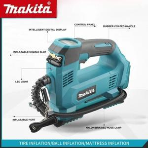마키타 18V 무선 에어 펌프 리튬이온 배터리 휴대용 인플레이터 자동차 타이어 전기 오토바이