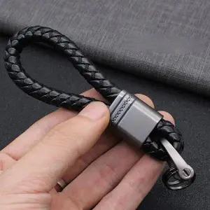 고품질 자동차 가죽 키링 스트랩 열쇠고리 차키 키홀더 (WFK9FPO)