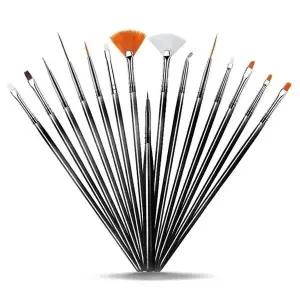 네일아트 붓 브러쉬 15종 세트 젤 네일 도구 손톱 (WFK9FE2)