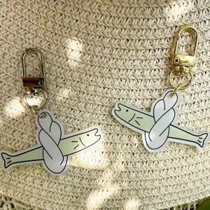 물고기 캐릭터 열쇠고리 키링 명태 키홀더 가방걸이 (WFK9FMT)