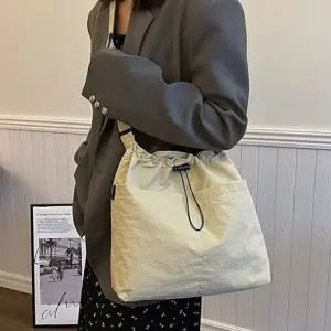 데일리 심플 스트링 버킷백 데일리 캔버스백 가방 (WFK9FNN)