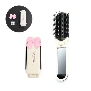 고품질 접이식헤어빗 휴대용 접이식 거울 빗 소품빗 예쁜빗 (WFK9GNH)