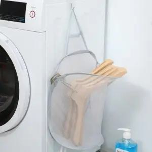 편리한빨래통 틈새빨래통 젖은옷 편리한 접이식 이동식바구니세탁함 메쉬 (WFK9YWQ)