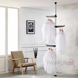 [하프클럽/]행거봉 폴리머 압축식 의류행거 1단 파이프형 38mm 간이 행거