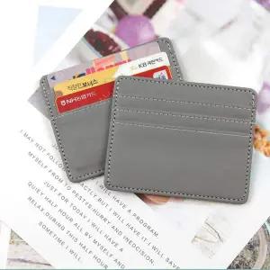 가죽 스타일 신용카드 보관 카드지갑 그레이