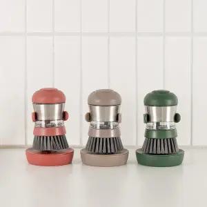 샐마 원터치 세제일체형 주방 세척솔