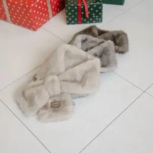 여성 겨울 시즌 퍼 머플러 부드러운 목도리