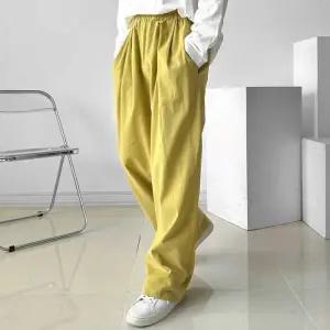 와이드 데일리 남성여름바지 남자통바지 남자여름린넨 남자편한반바지