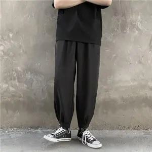 운동복바지 발목밴딩 조거팬츠 돌핀팬츠 편한바지 남성조거슬랙스 스트링팬츠