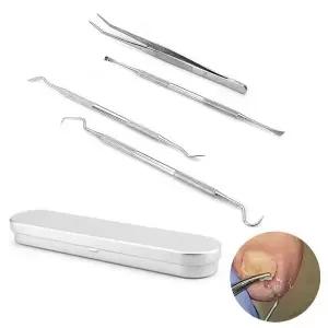 총4종 발톱큐렛 굽은발톱관리 큐렛 푸셔 집게1 (WFKAN40)