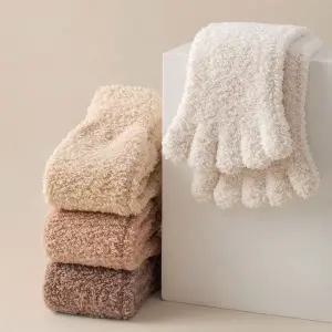 겨울 발가락양말 기모 플리스 두꺼운 남성 여성 노인 (WFG0ZHL)