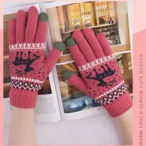 손가락사슴장갑 스마트폰터치 기모겨울장갑 커플장갑