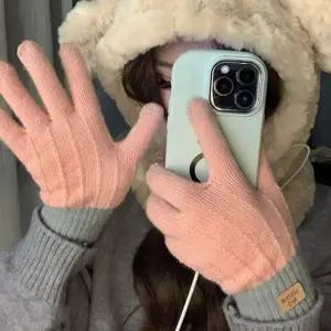 여성 간편한 스마트터치 따뜻한 기모안감 겨울 방한 장갑