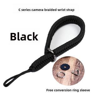 땋은 카메라 손목 스트랩 핸디 그립 DSLR 미러리스 디지털  Paracord 밴드 야외 여행 보안 처리