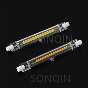 78MM 118MM 189MM R7S LED 조명 10W 20W 30W 220V 230V 240V COB 스포트라이트 전구 유리관 50W 100W 할로겐 램프 교체