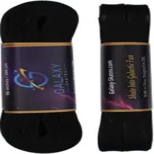 갤럭시 스케이트 솔리드 왁스 롤러 끈 - 더비 부츠 피겨 스케이트를 위한 96인치 클래식 블랙 신발