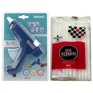 오공 글루건 핫멜트 글루스틱 대형 11.3mm 세트 글루건 핫멜트 대형글루건
