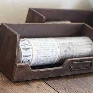 [하프클럽/]원목 빈티지 수납함 미니 보관함 소품 정리함 고급 스토리지